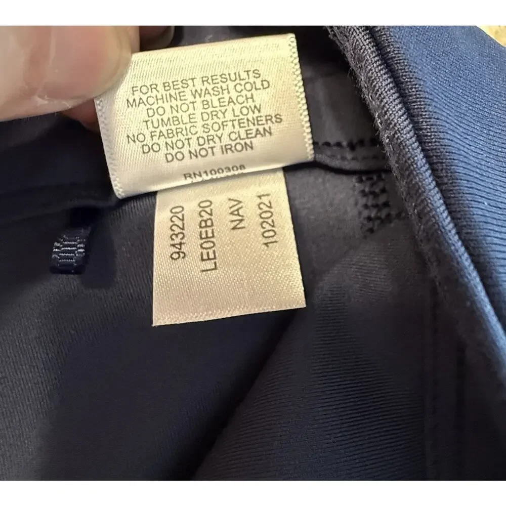 Peter Millar 18” Skort Sz XS Petal Hem Navy Blue Golf Tennis Skirt PullOn UPF50+